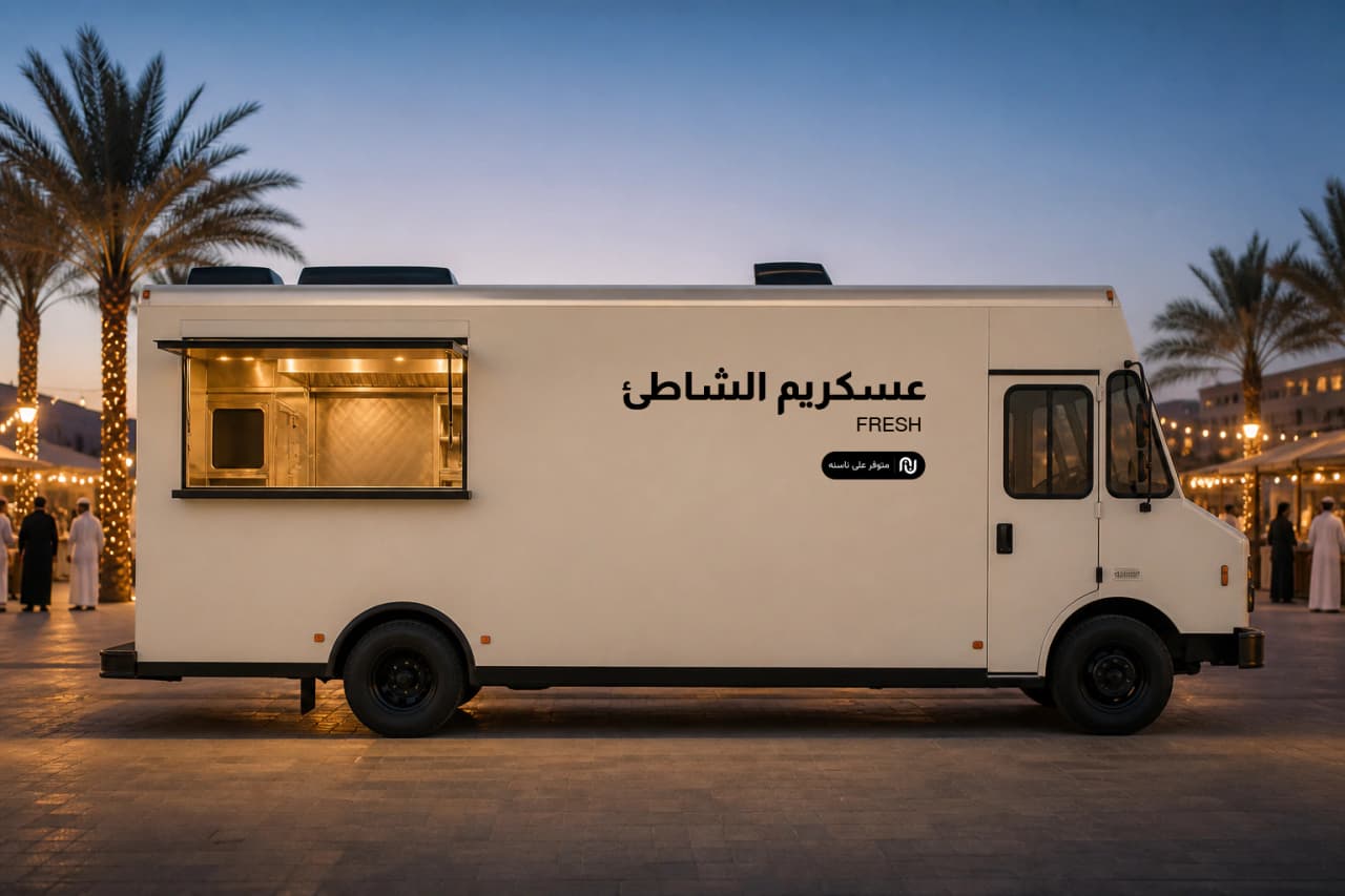 موكب واقعي لشعار ناسنه على فود ترك
