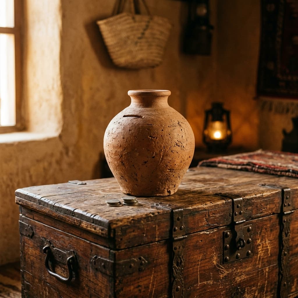 حصالة فخارية كلاسيكية
