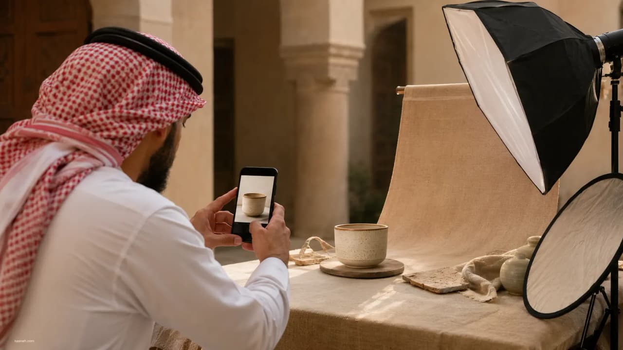 دليل مشروع تصوير منتجات بالجوال